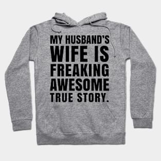 Wife Freaking Awesome Print Hoodie